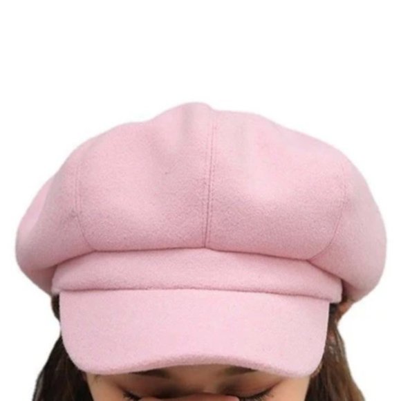 Accessories - Pink Baker Boy Hat